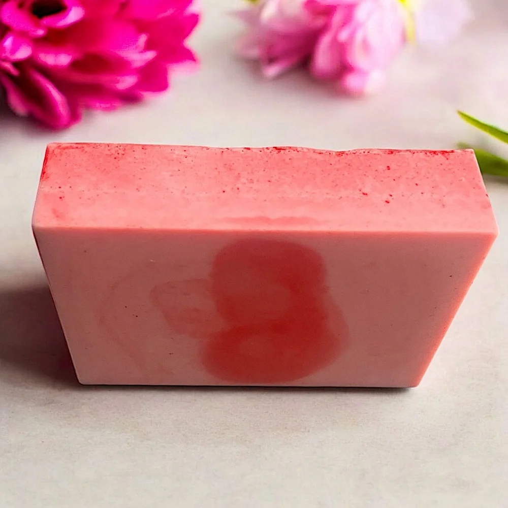 Cherry rose HANDMADE soap DONKEY milk & coconut oil 2x3 inch 5oz